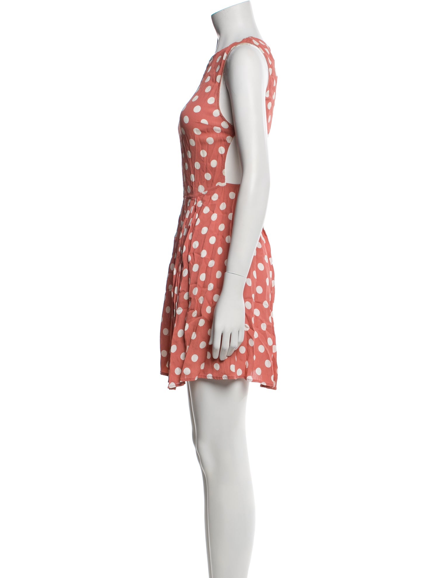 Reformation Polka Dot Print Mini Dress