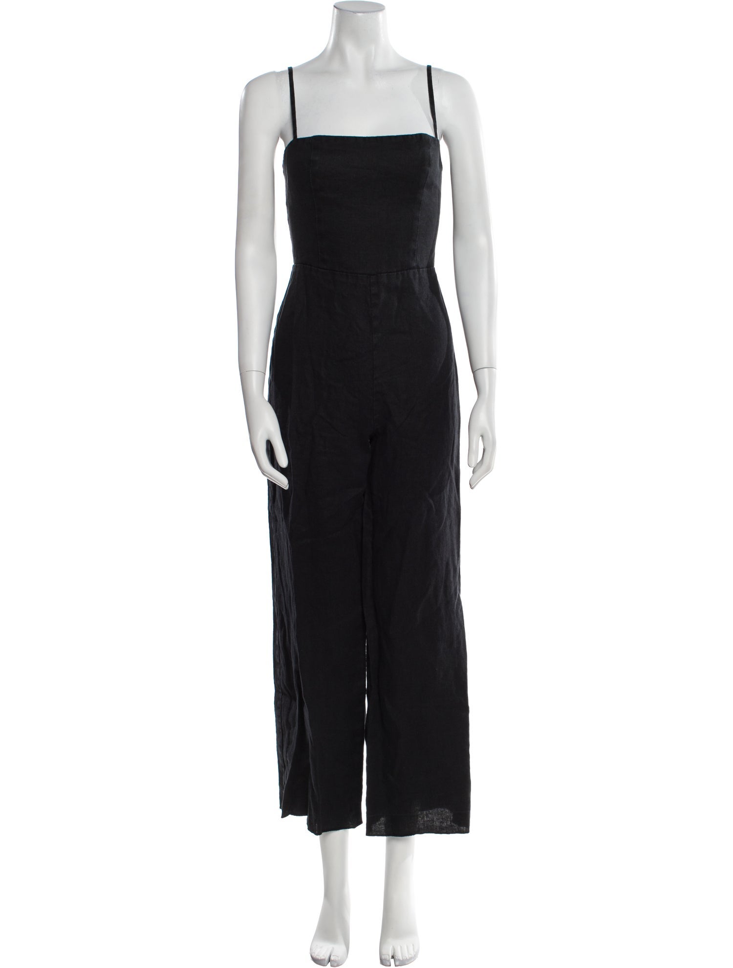 Reformation Linen Square Neckline Jumpsuit