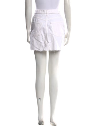 Reformation Raw-Edge Trim Mini Skirt