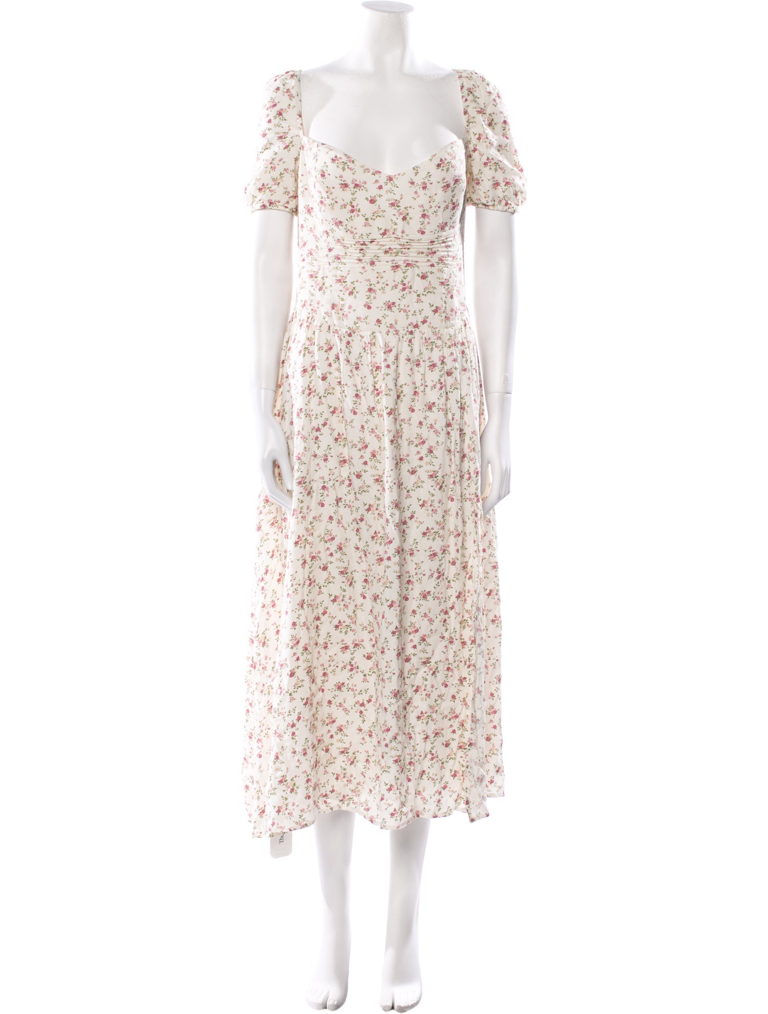 Reformation Floral Print Long Dress