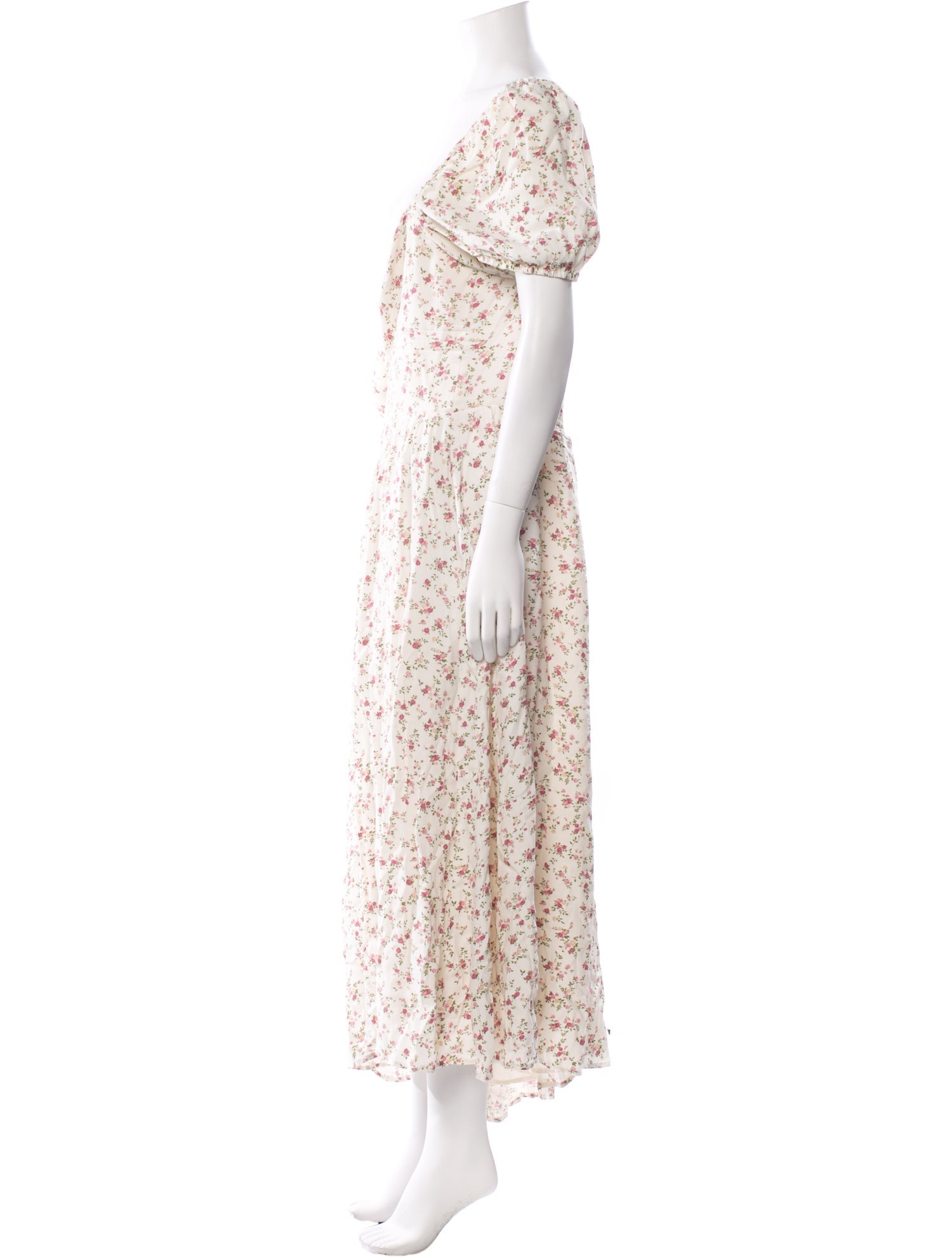 Reformation Floral Print Long Dress
