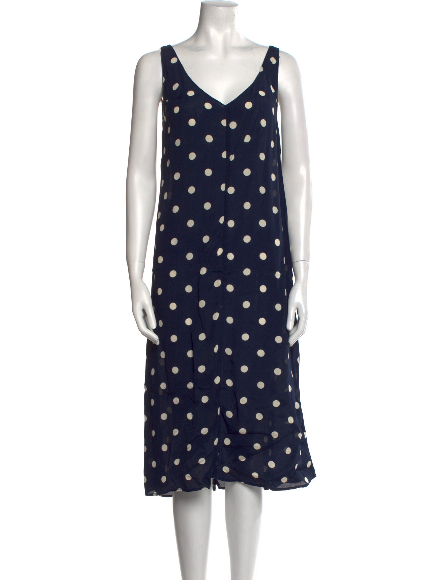 Reformation Polka Dot Print Midi Length Dress