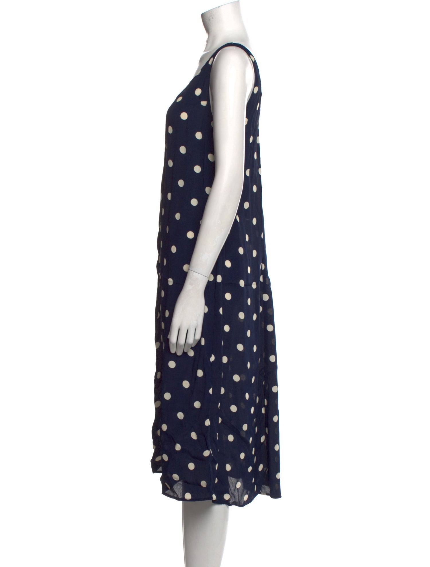 Reformation Polka Dot Print Midi Length Dress