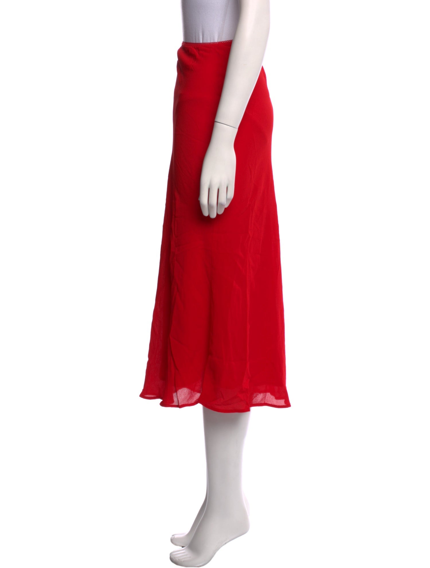 Reformation Scalloped Accent Midi Length Skirt