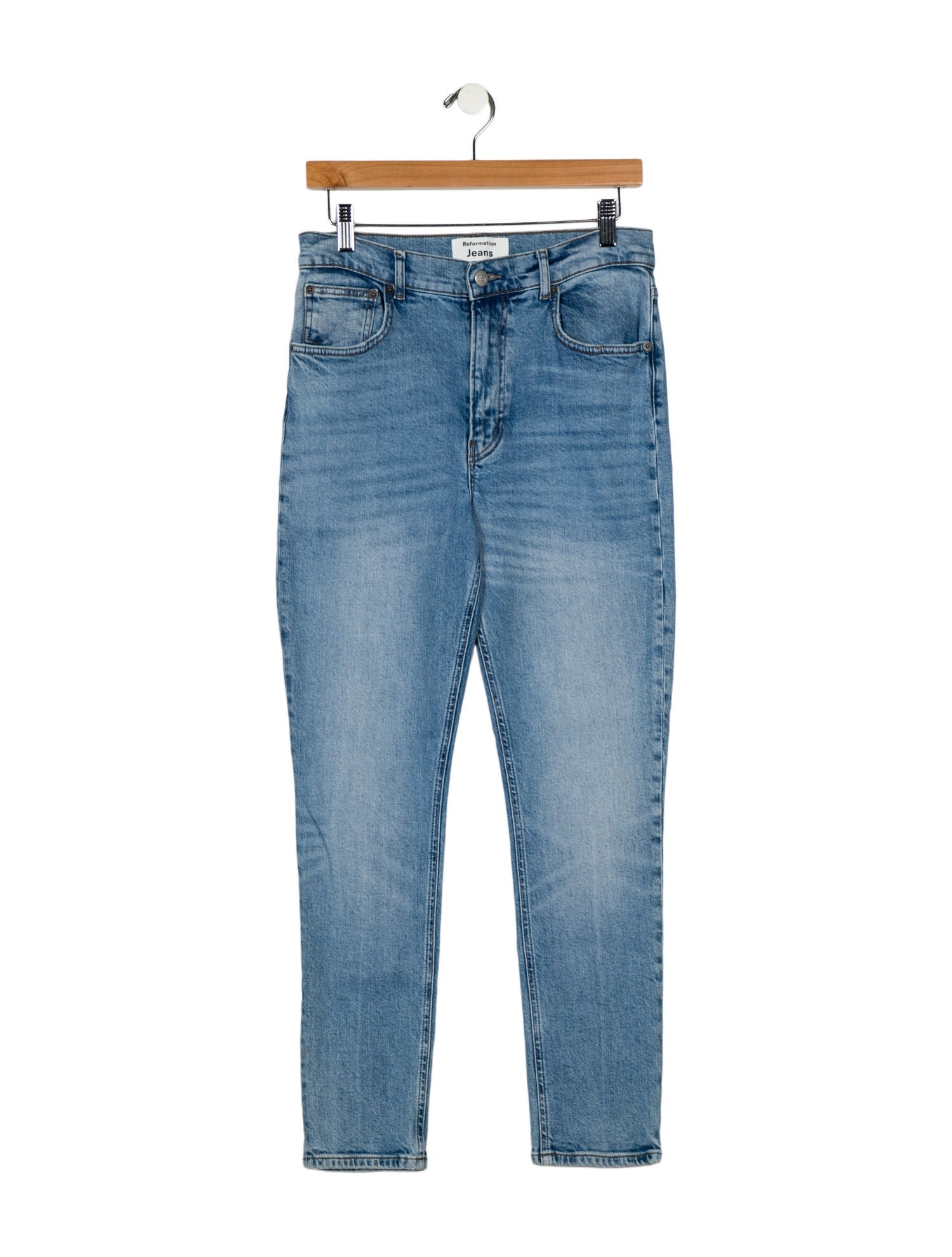 Reformation Mid-Rise Skinny Leg Jeans