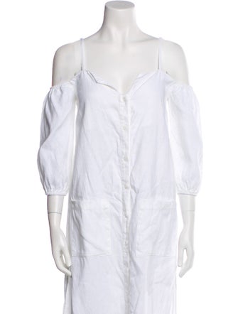 Reformation Square Neckline Midi Length Dress w/ Tags