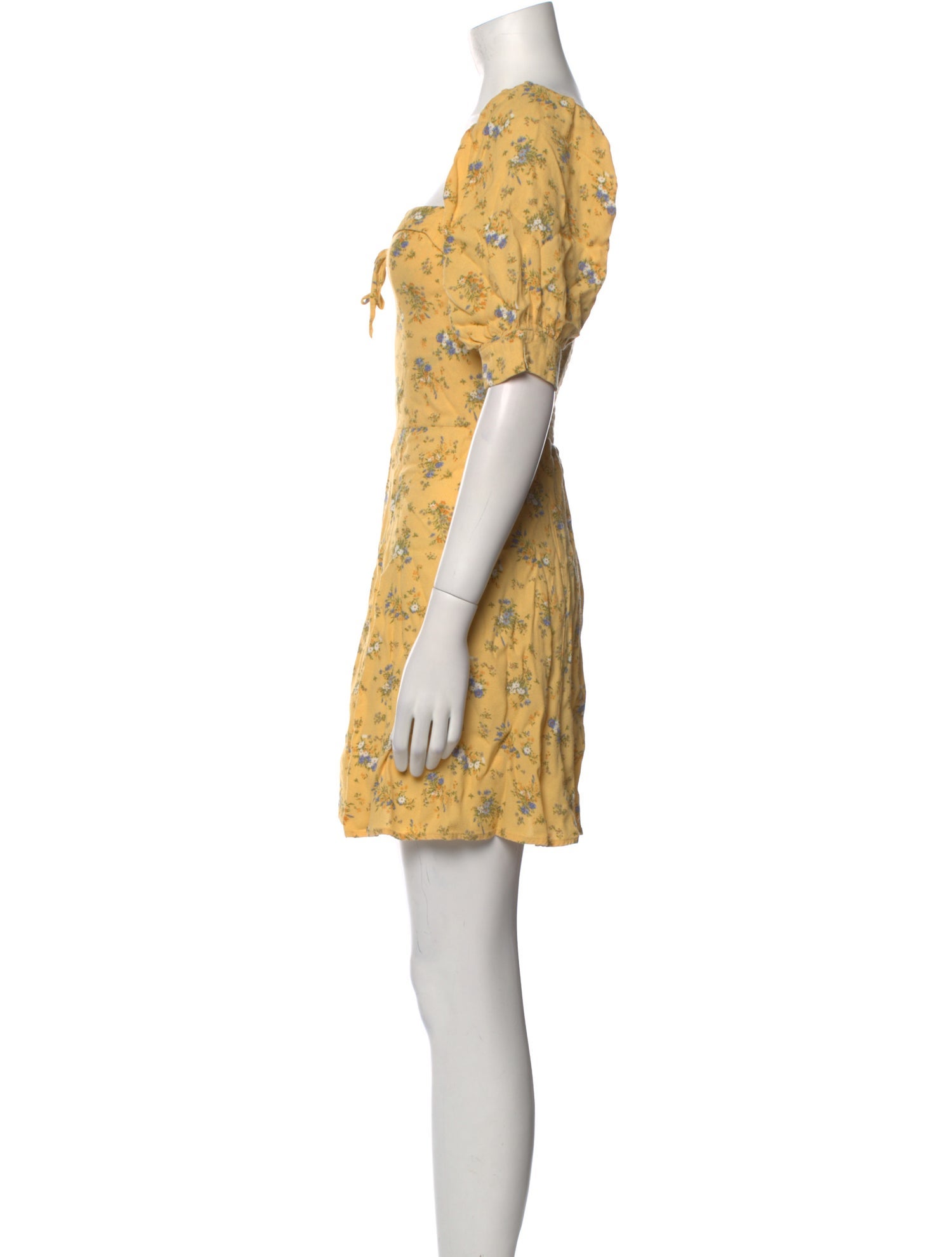 Reformation Floral Print Mini Dress