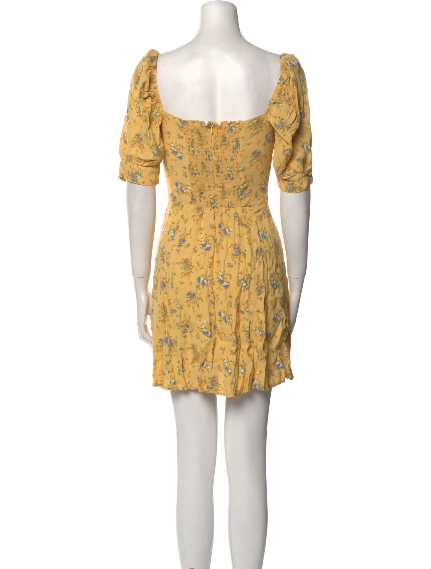 Reformation Floral Print Mini Dress