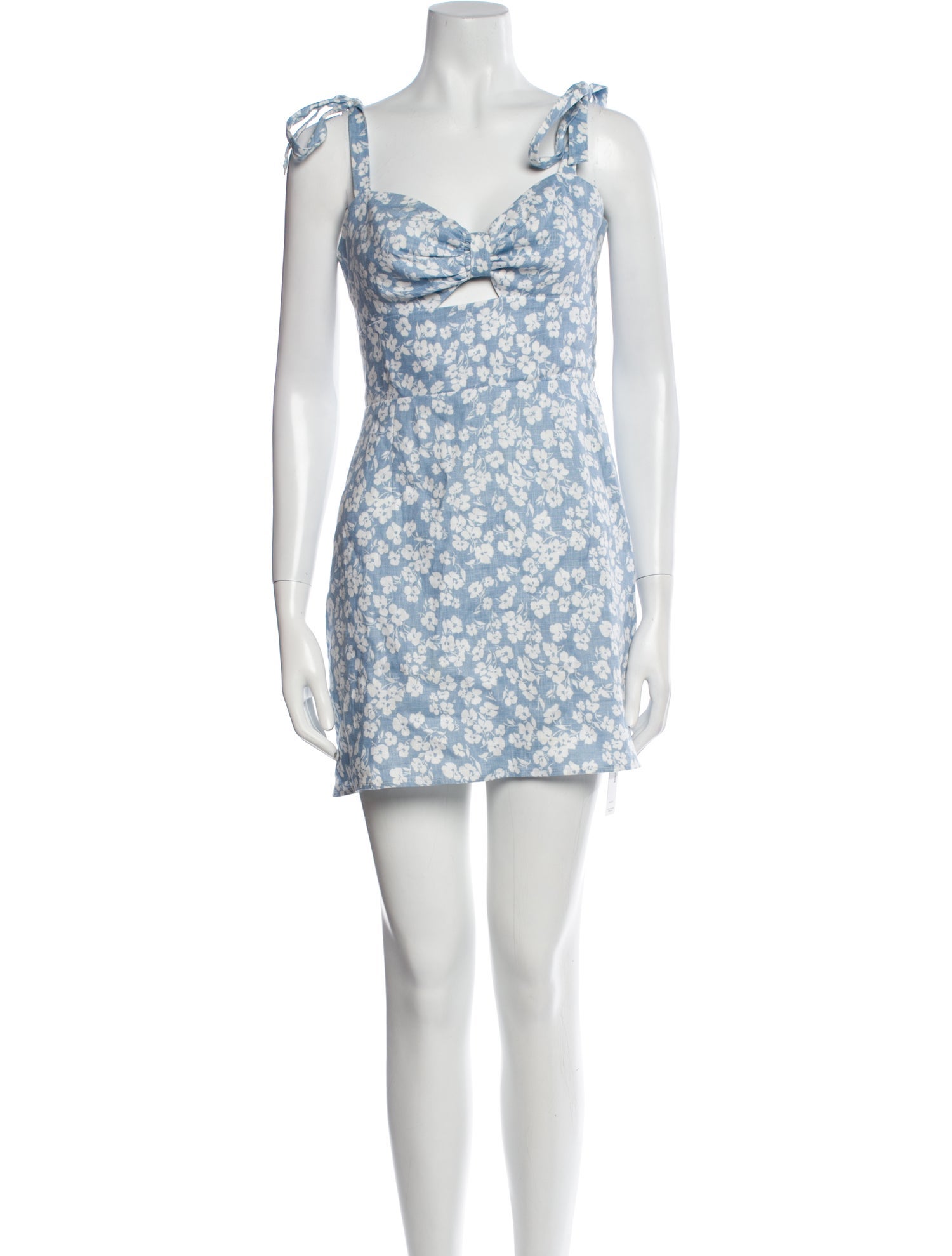 Reformation Floral Print Mini Dress