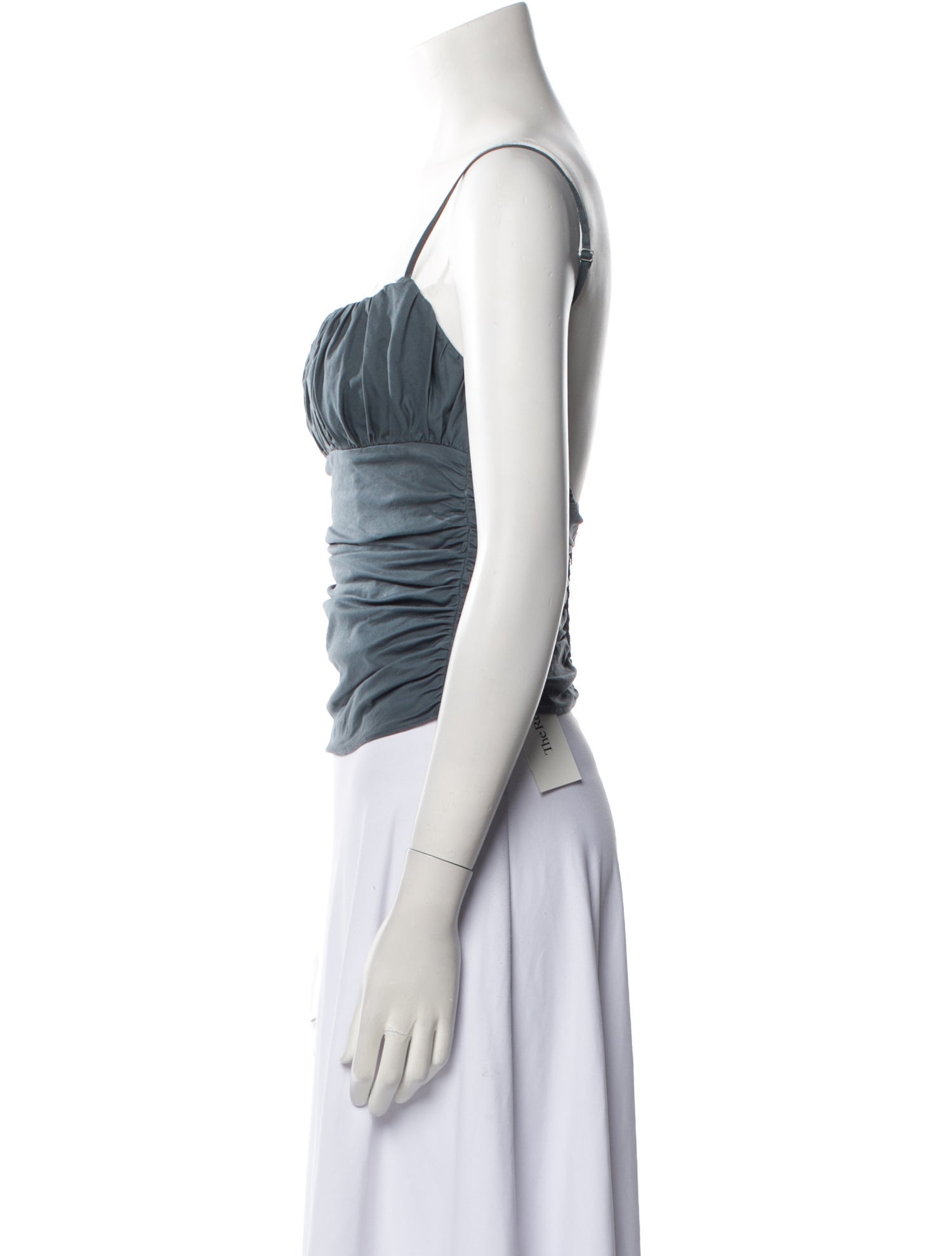 Reformation Square Neckline Sleeveless Crop Top