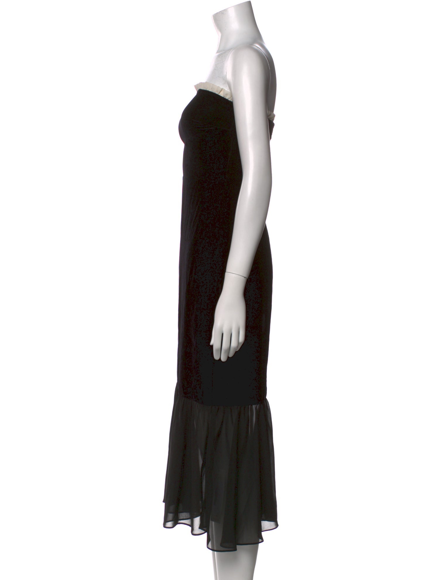 Reformation Strapless Knee-Length Dress