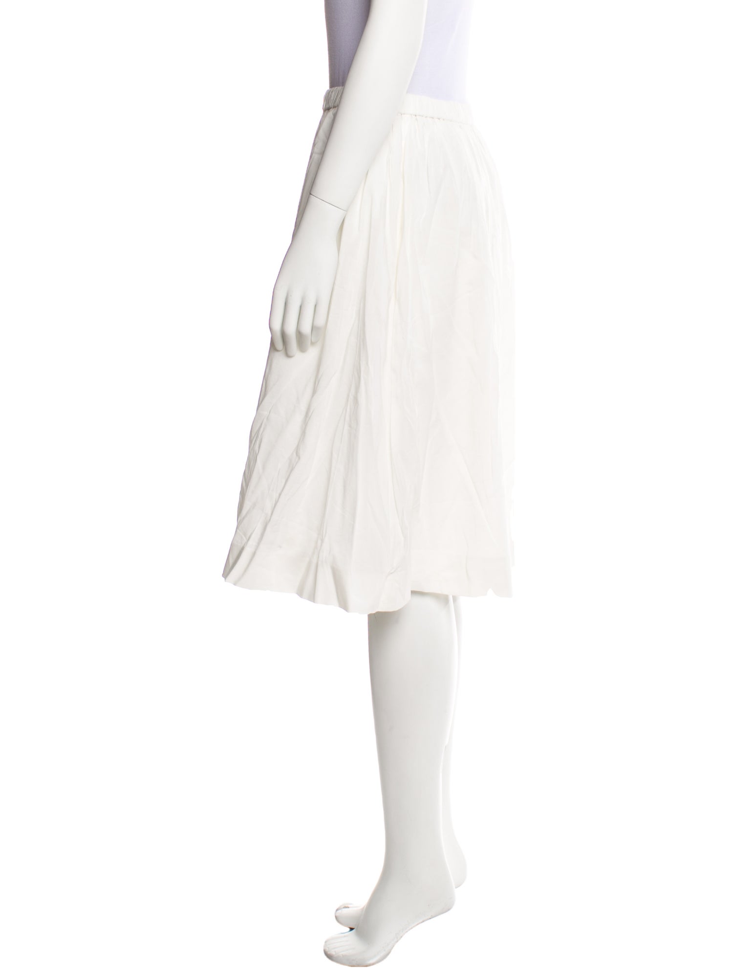 Reformation Pleated Accents Knee-Length Skirt