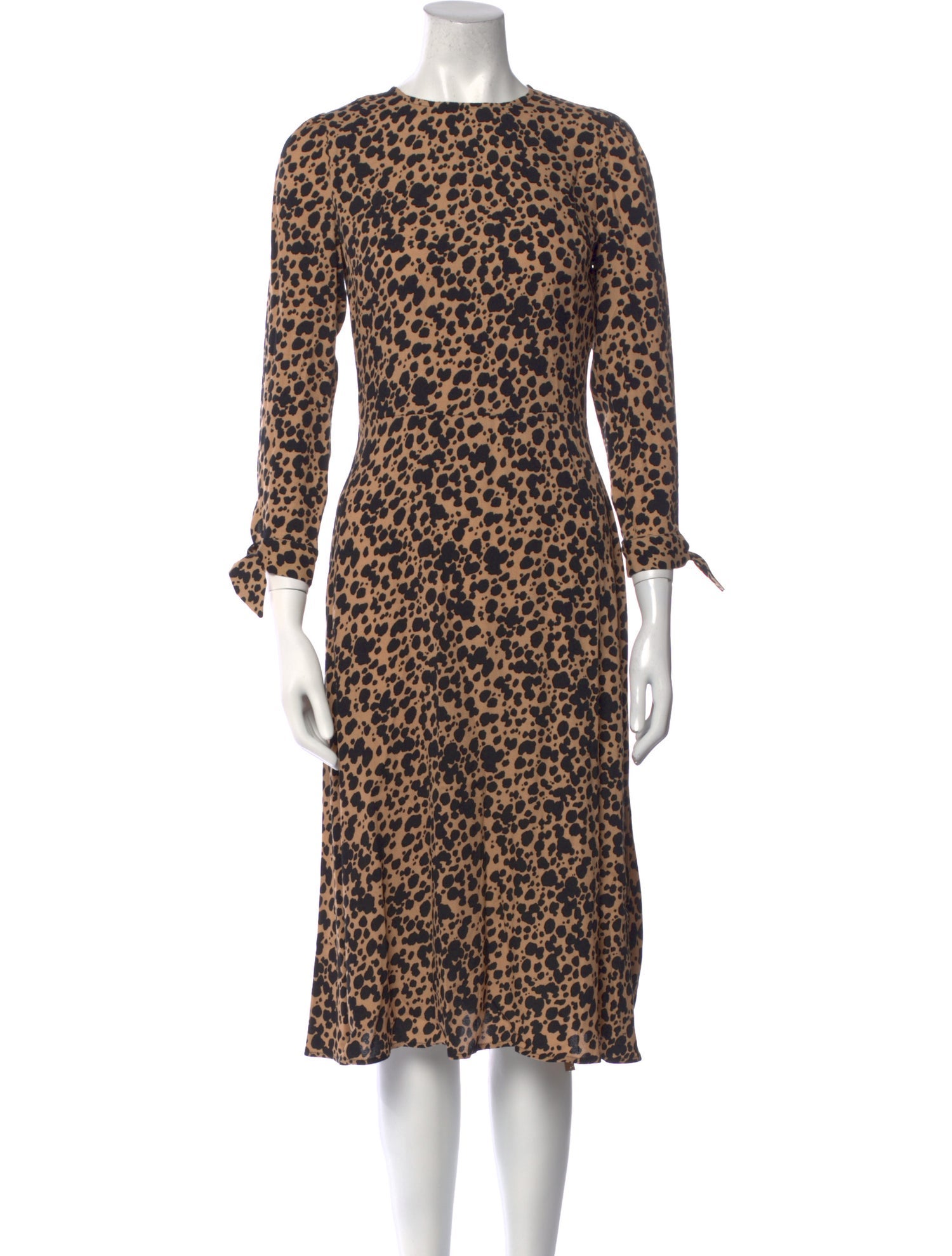 Reformation Animal Print Midi Length Dress w/ Tags
