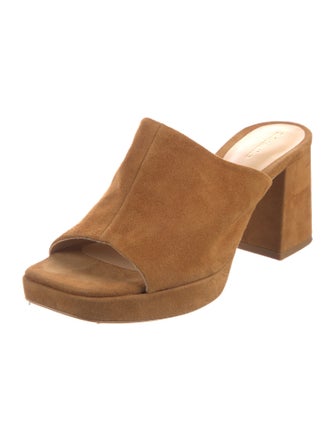 Reformation Suede Slides