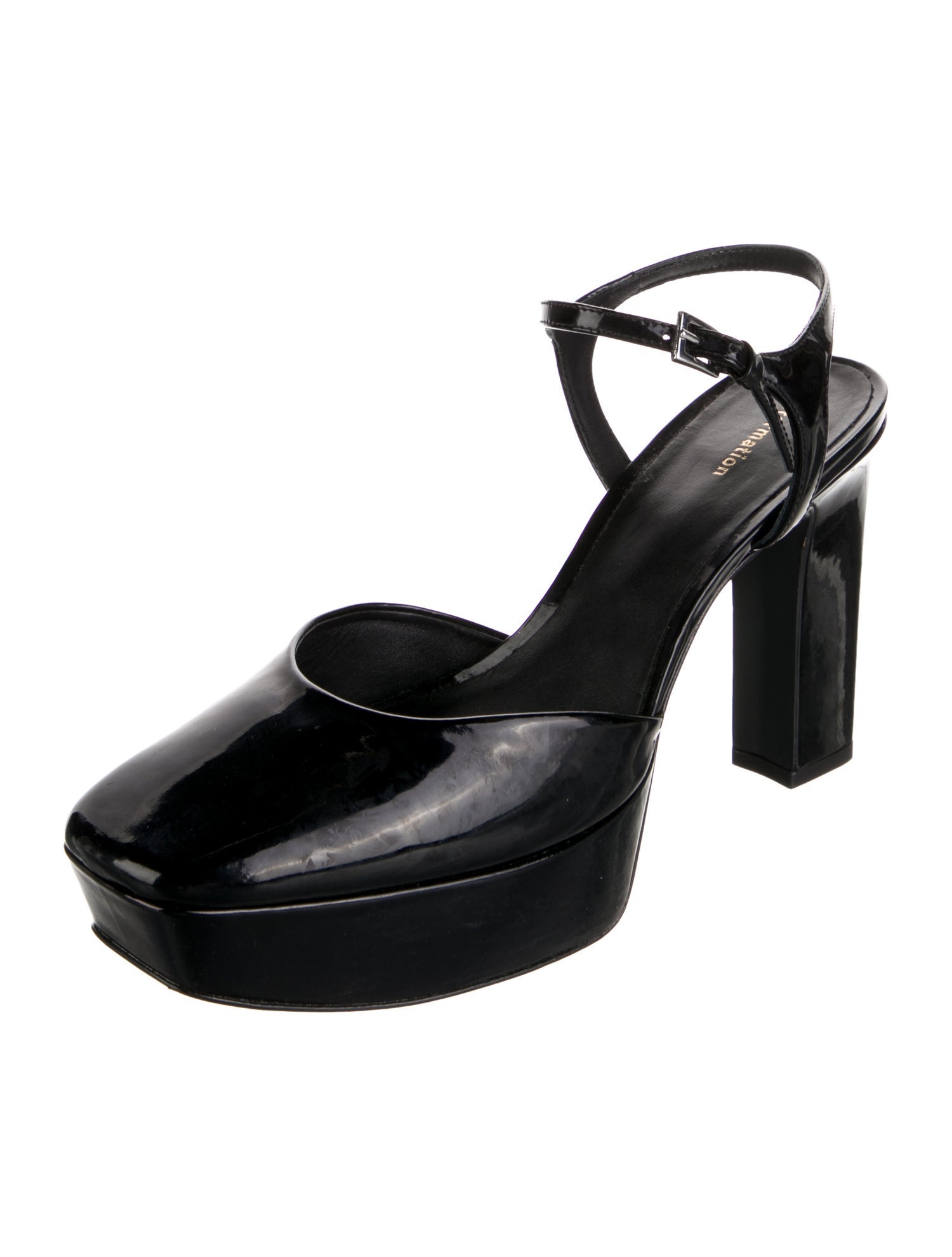 Reformation Patent Leather Slingback Pumps