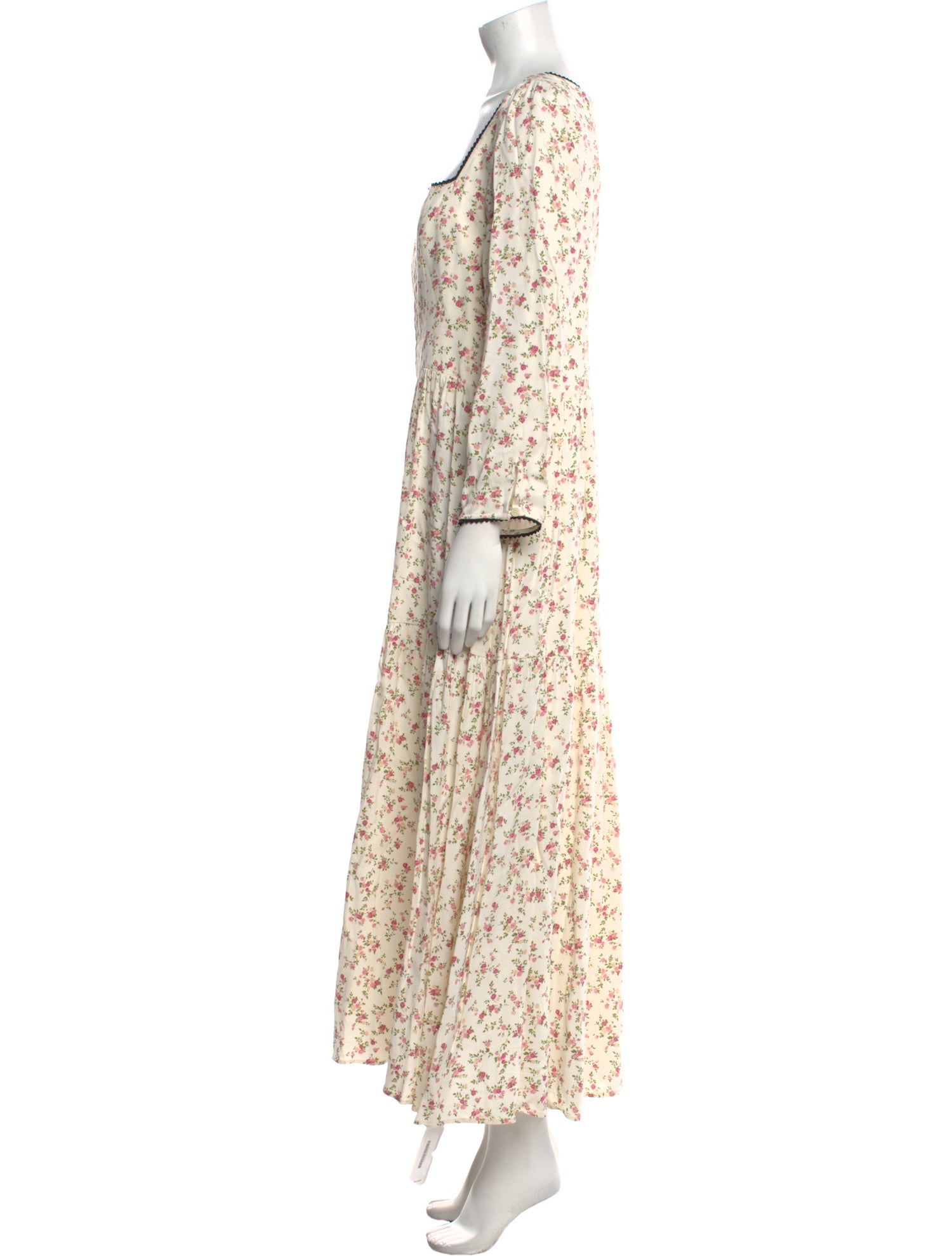 Reformation Floral Print Long Dress