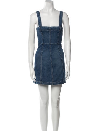 Reformation Square Neckline Mini Dress