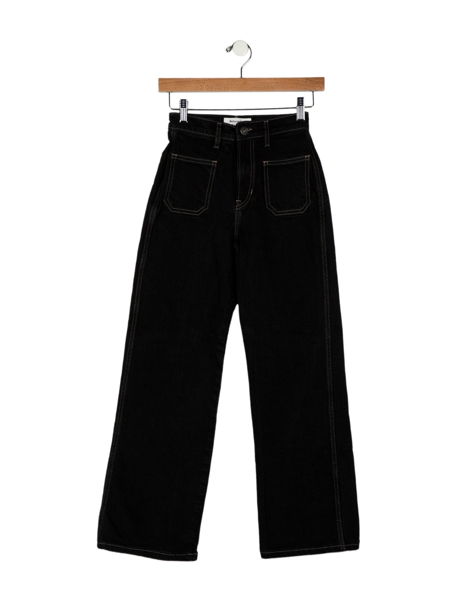Reformation Mid-Rise Wide Leg Jeans