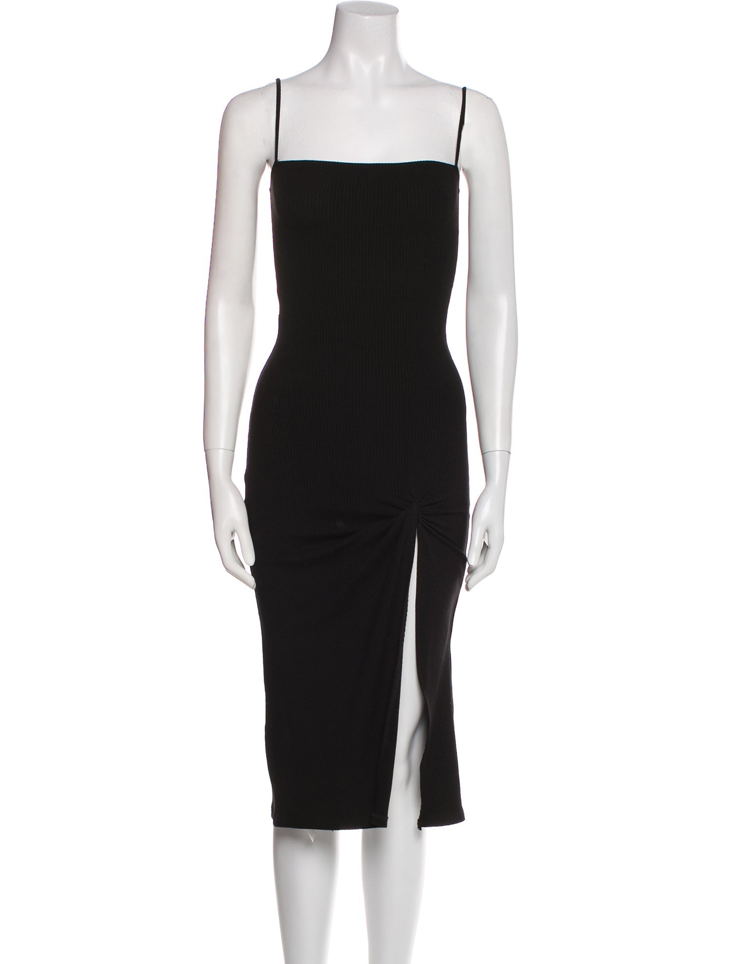 Reformation Square Neckline Knee-Length Dress