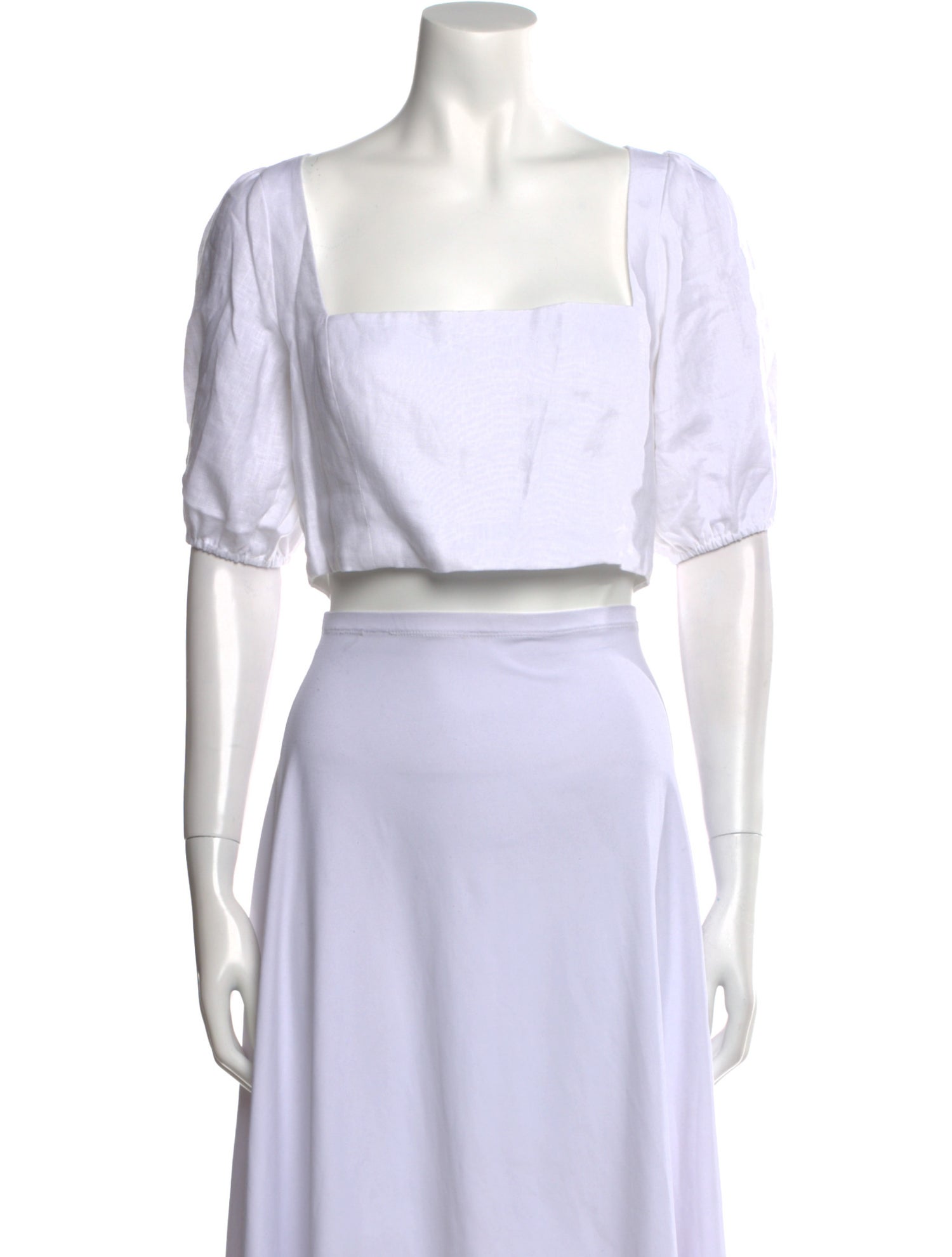 Reformation Linen Square Neckline Crop Top w/ Tags