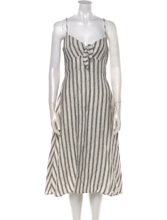Reformation Linen Midi Length Dress