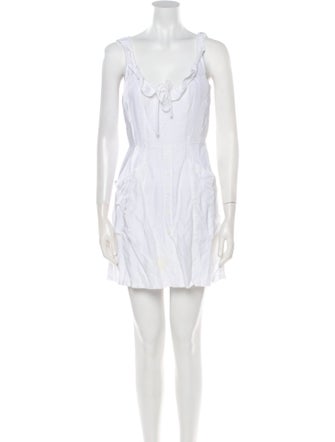 Reformation Square Neckline Mini Dress