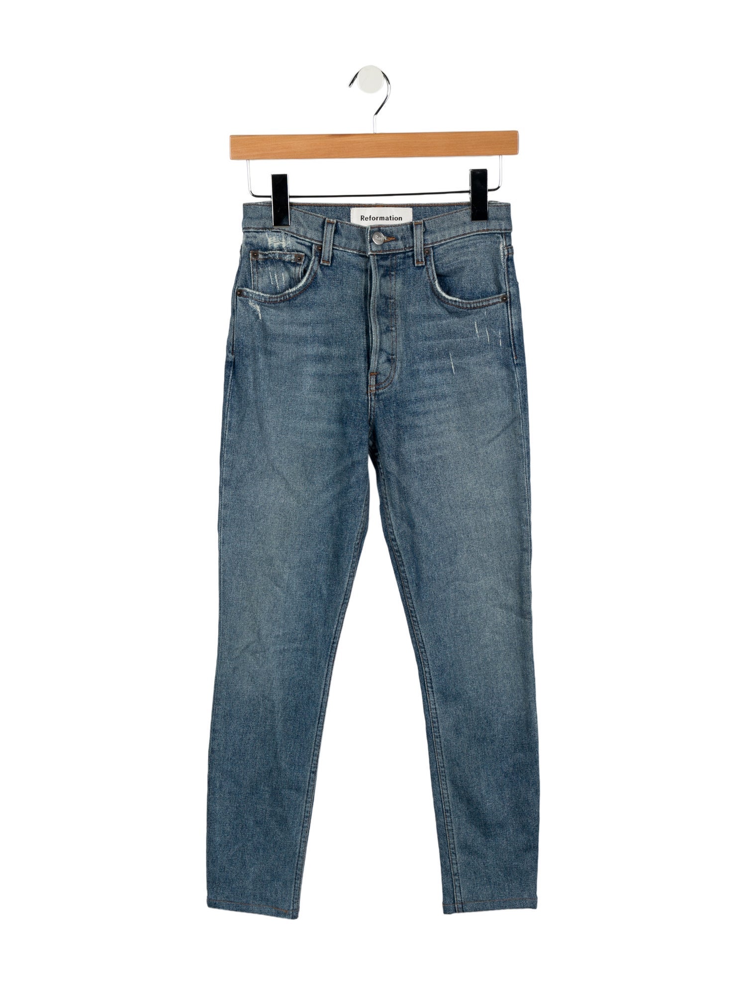 Reformation Mid-Rise Skinny Leg Jeans