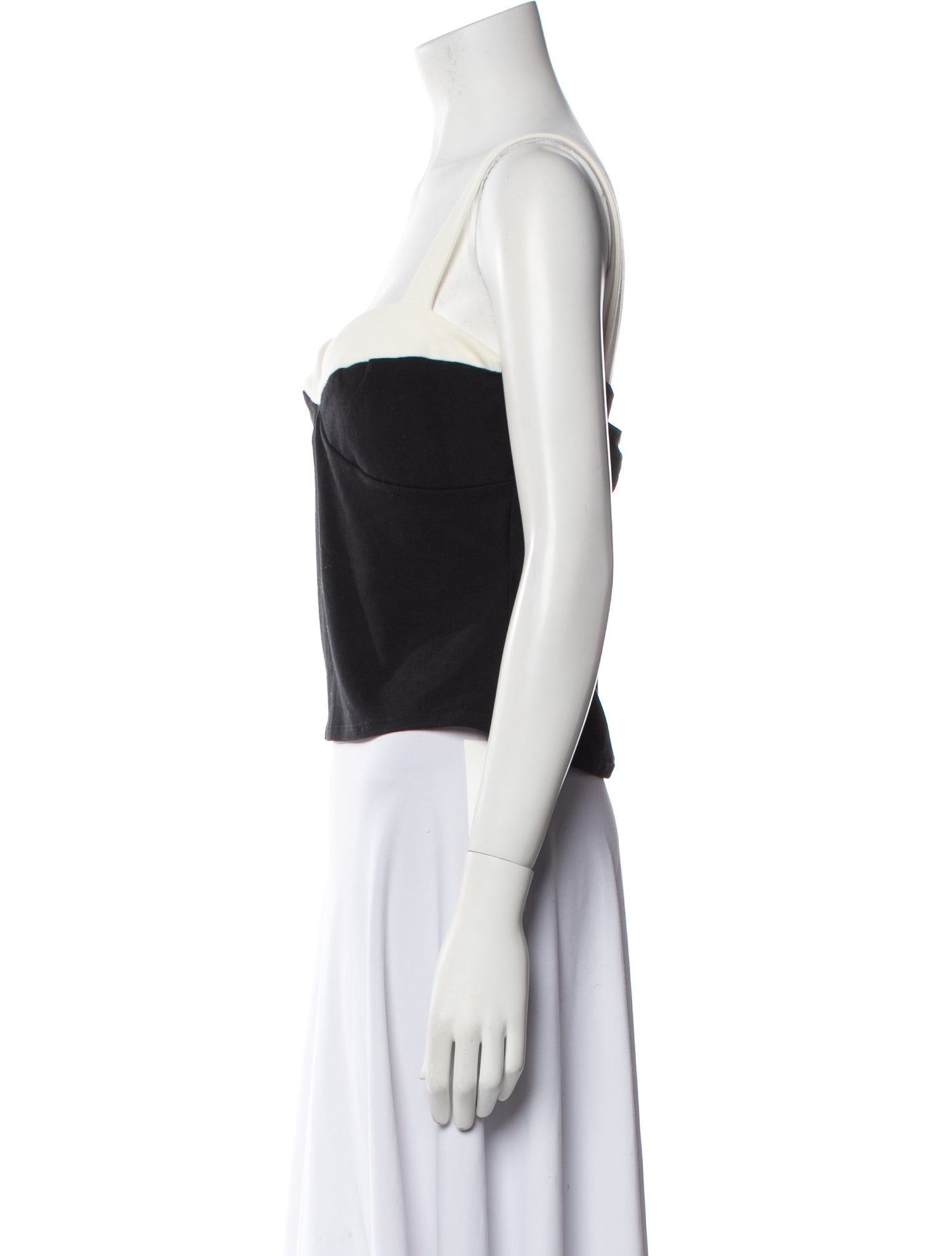 Reformation Square Neckline Sleeveless Crop Top