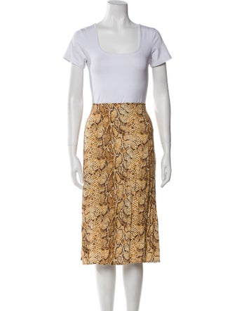 Reformation Animal Print Skirt Set