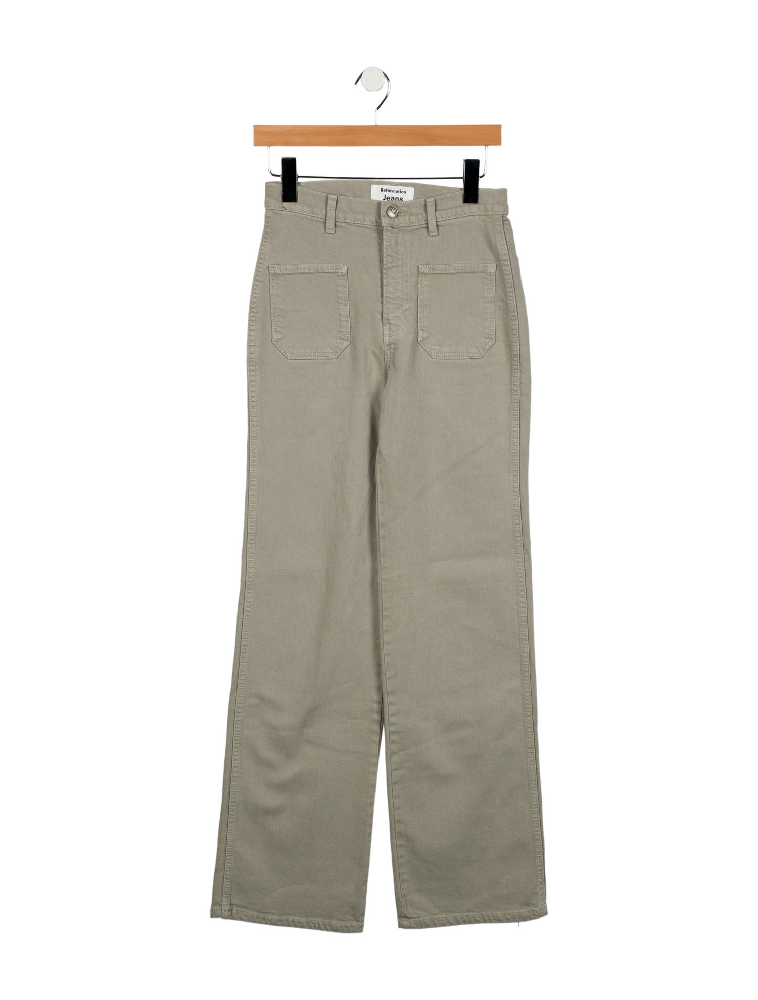 Reformation Mid-Rise Wide Leg Jeans