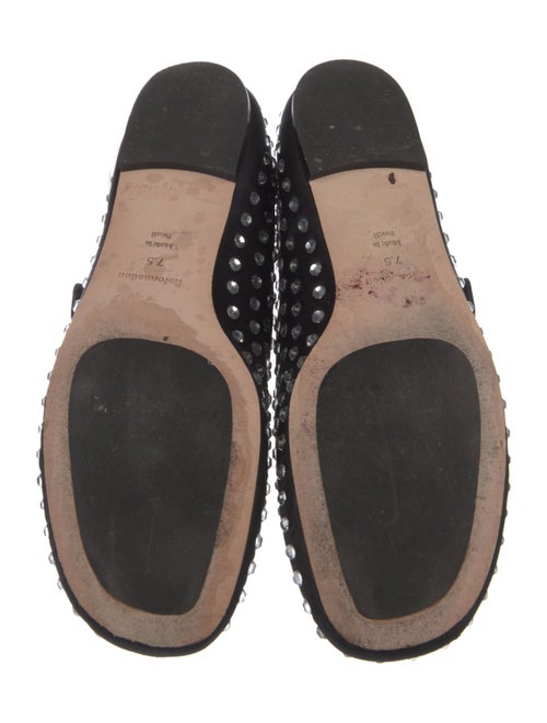 Reformation Satin Crystal Embellishments Mary Jane Flats