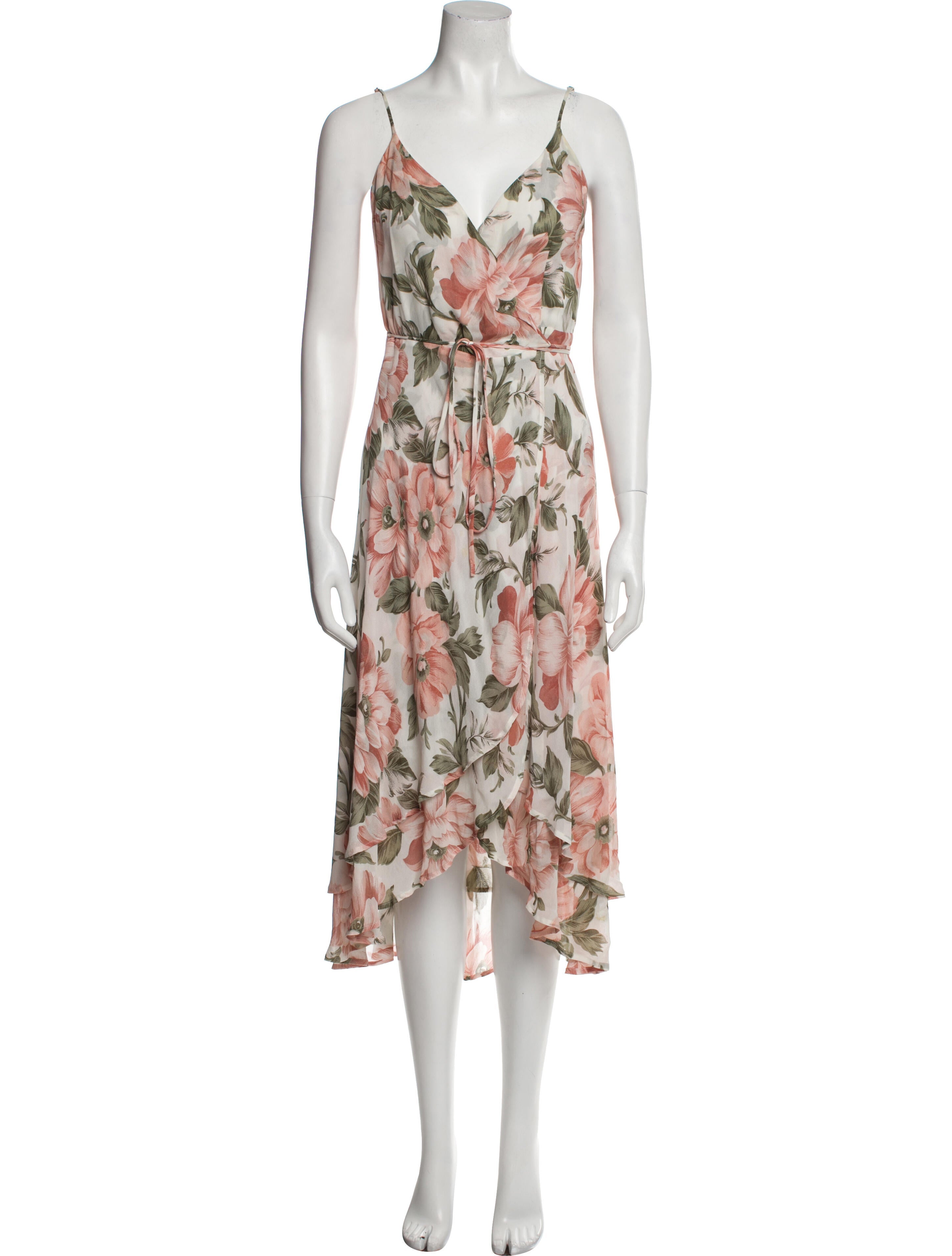 Reformation Floral Print Long Dress