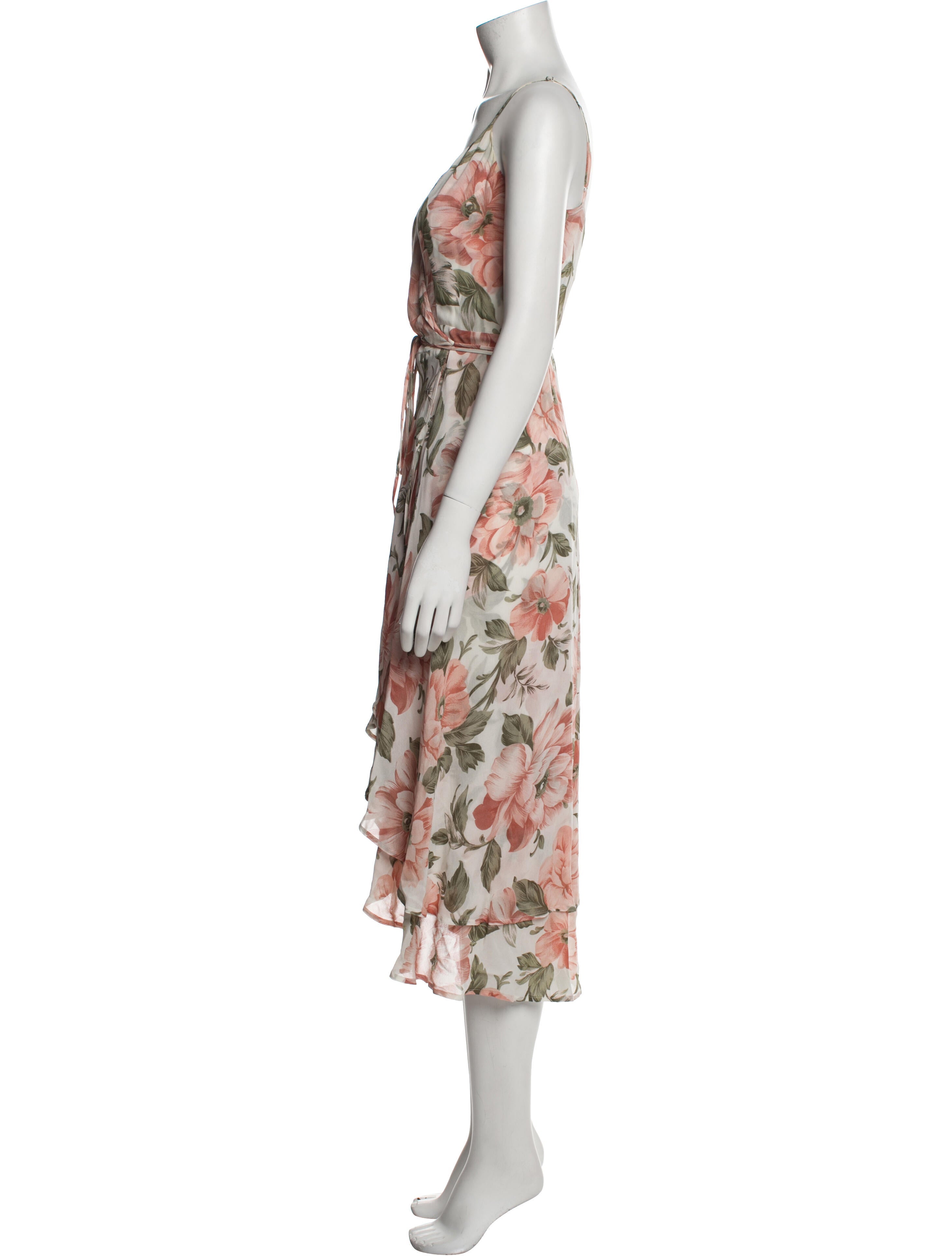 Reformation Floral Print Long Dress