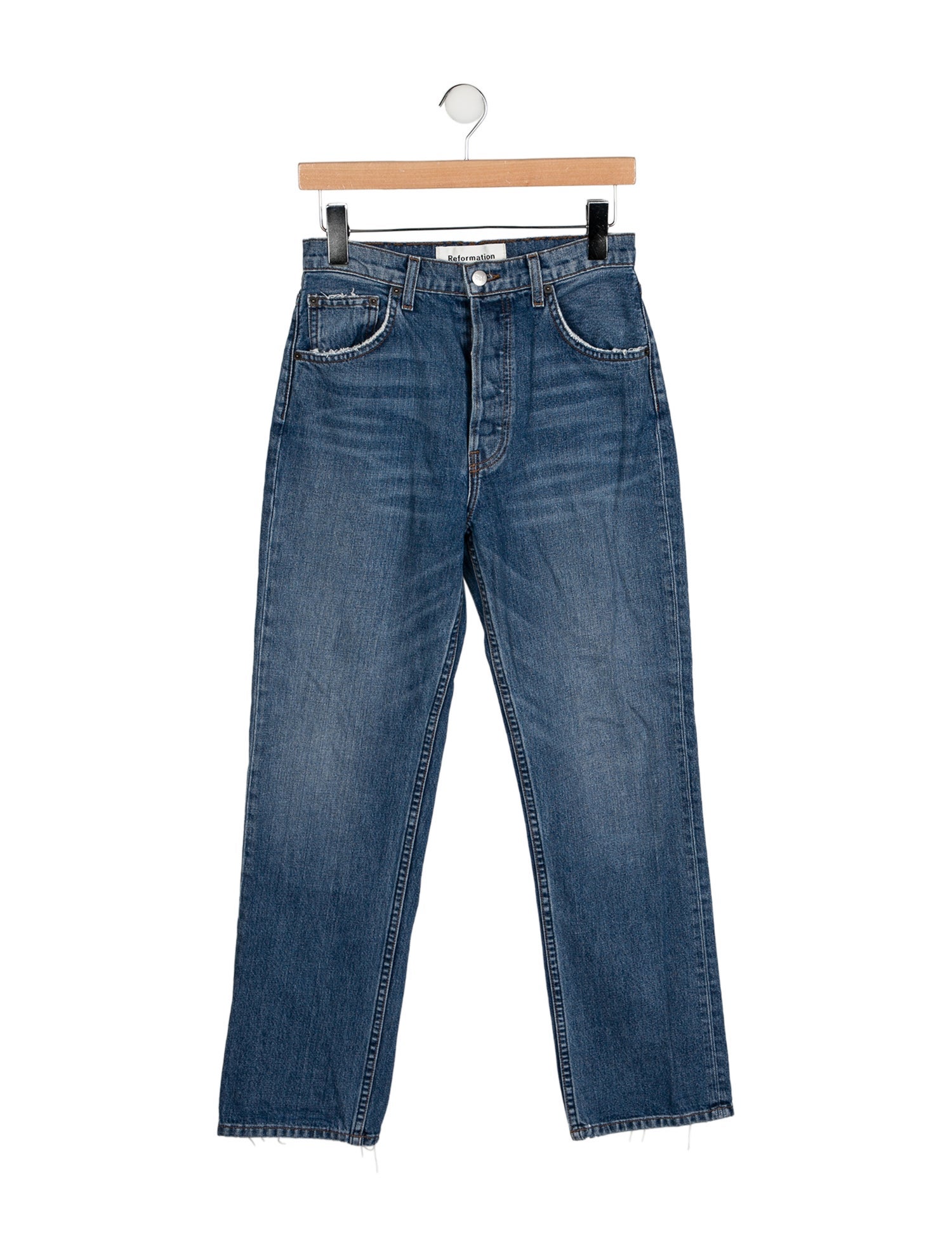 Reformation High-Rise Straight Leg Jeans
