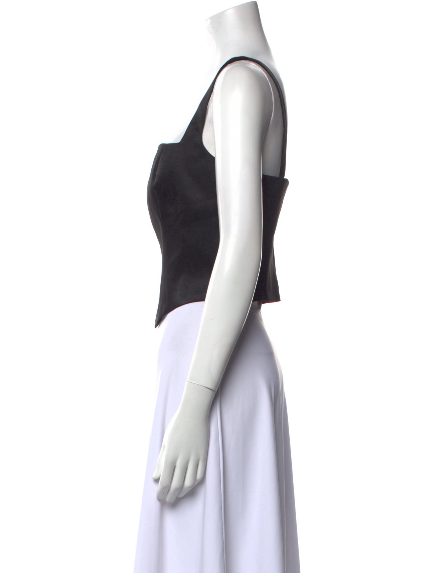 Reformation Square Neckline Sleeveless Crop Top