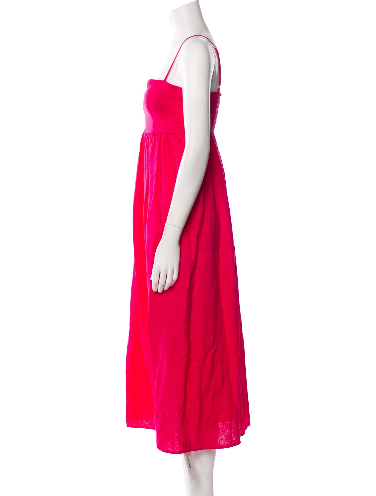 Reformation Linen Midi Length Dress