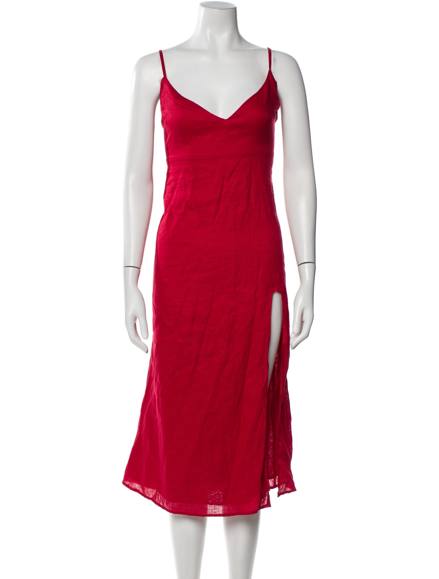 Reformation Linen Midi Length Dress