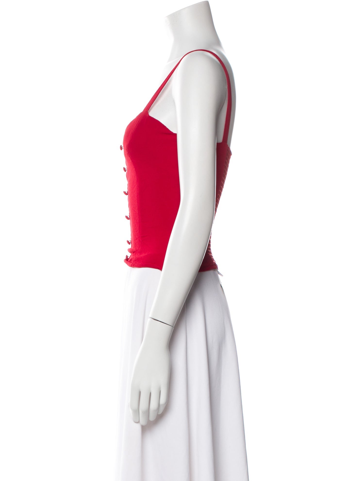 Reformation V-Neck Sleeveless Crop Top