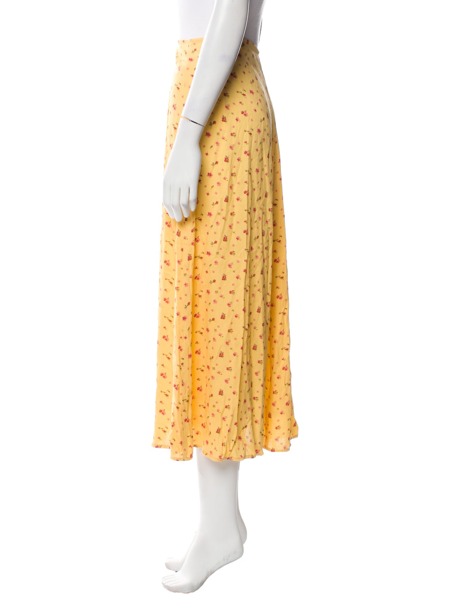 Reformation Floral Print Midi Length Skirt w/ Tags