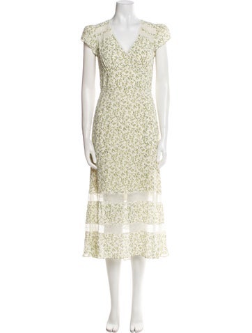 Reformation Dresses Floral Print Long Dress M