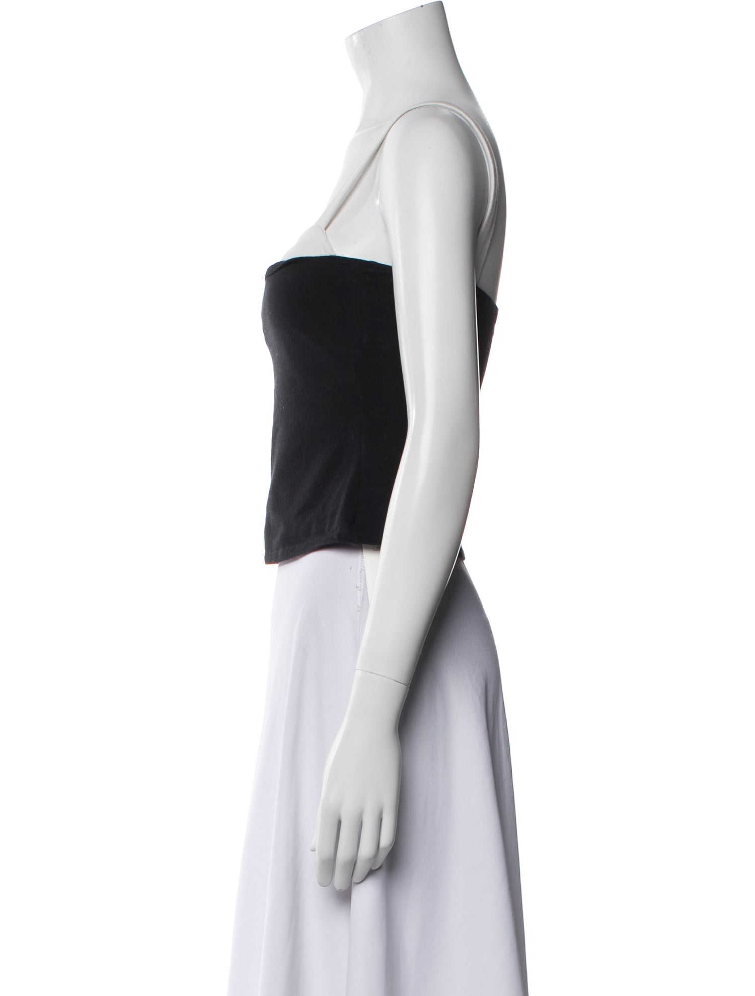 Reformation Square Neckline Sleeveless Crop Top