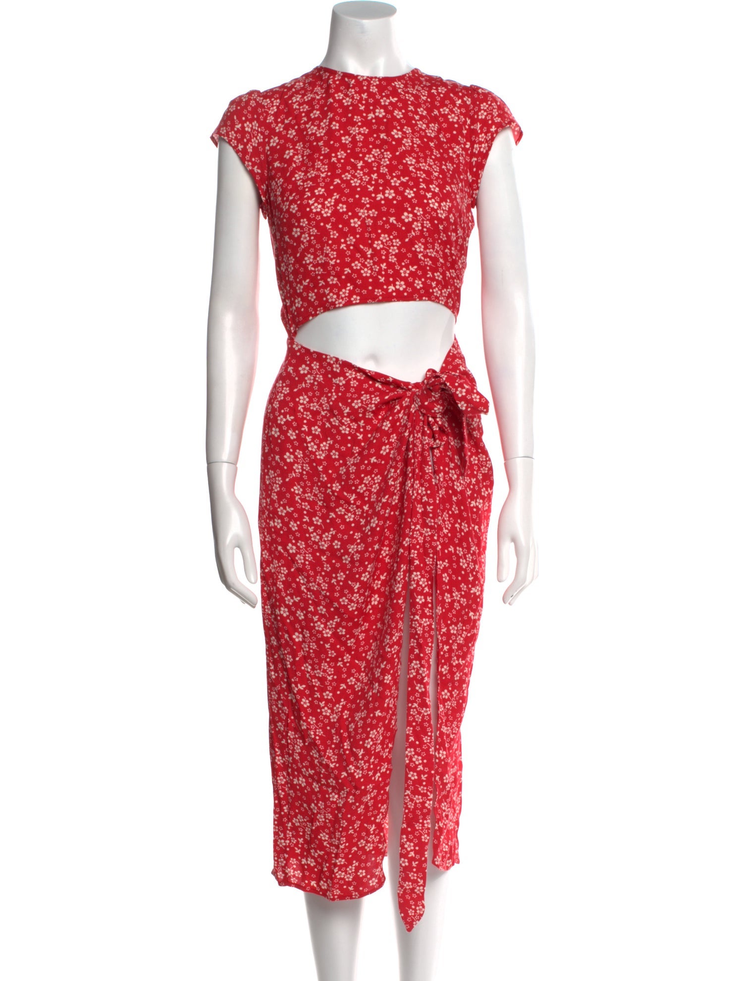 Reformation Floral Print Long Dress