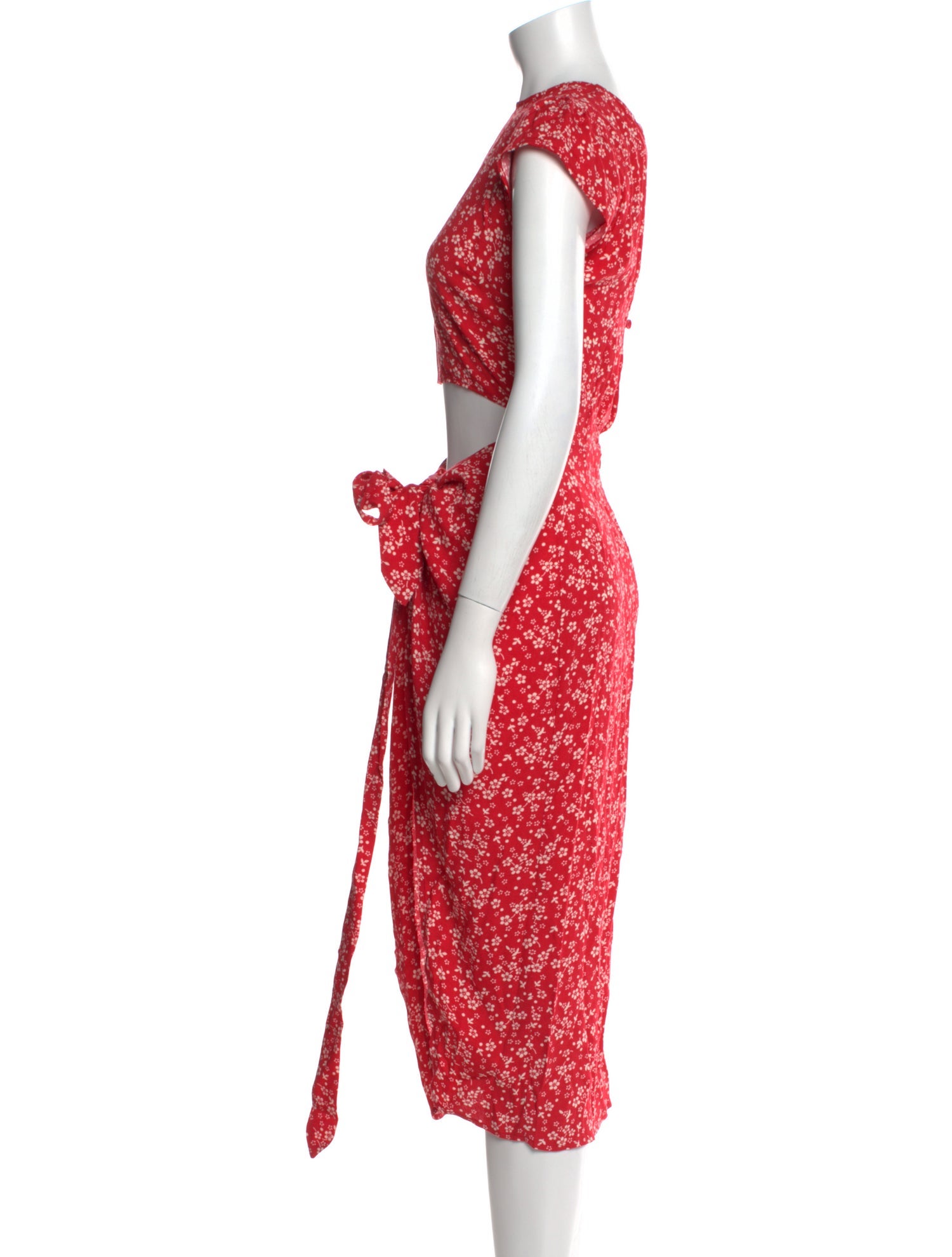 Reformation Floral Print Long Dress