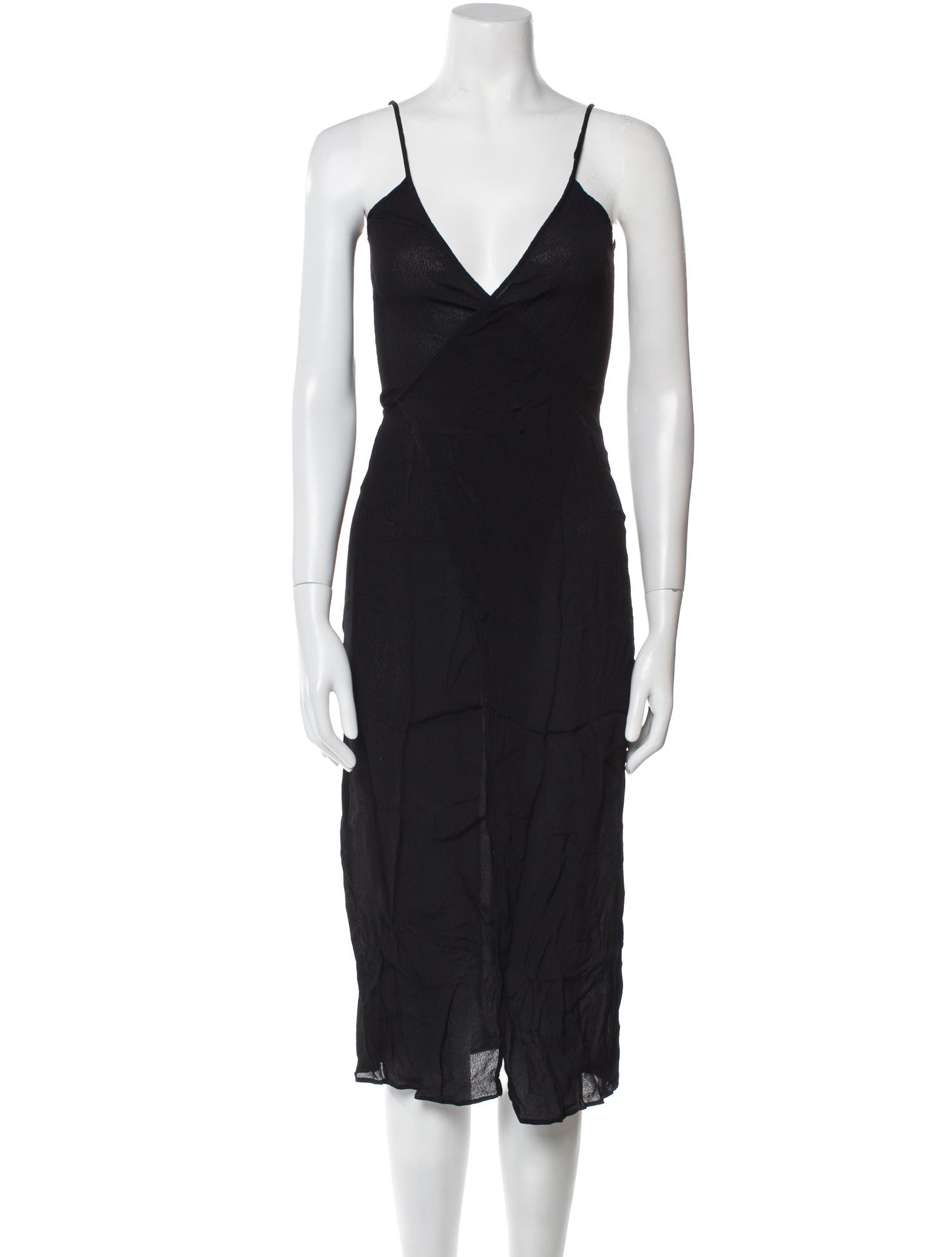 Reformation V-Neck Midi Length Dress