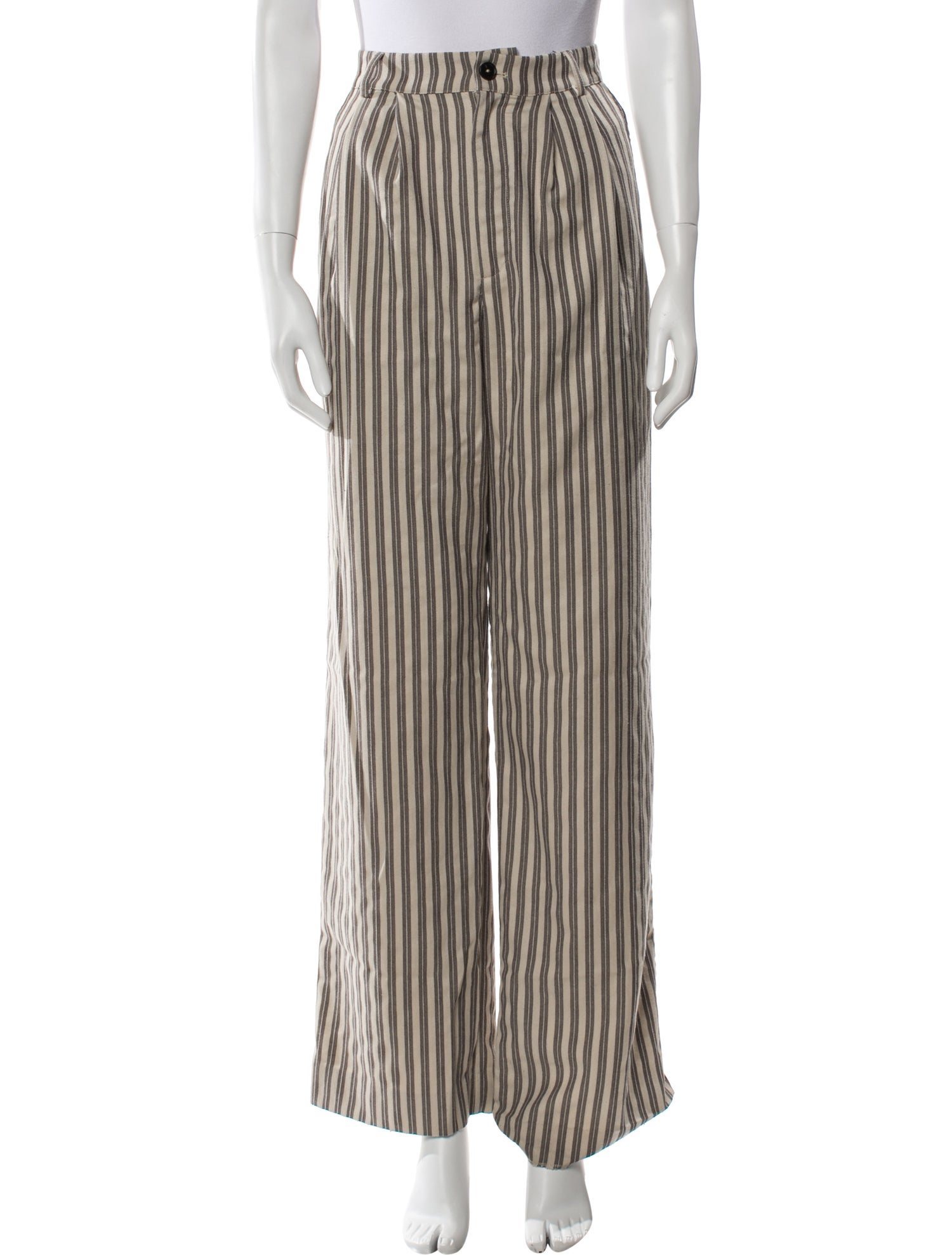Reformation Striped Wide Leg Pants