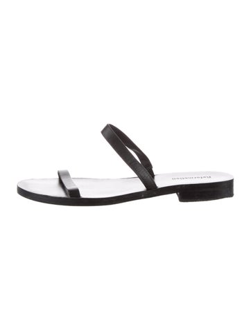 Reformation Sandals Leather Slides 8.5