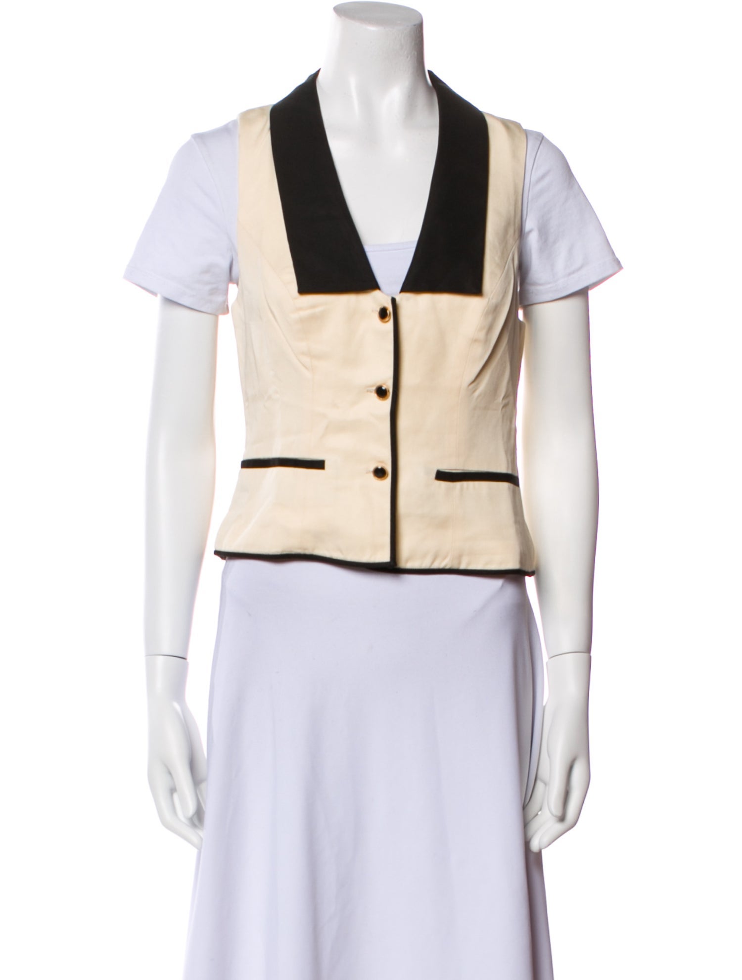 Reformation Colorblock Pattern Vest