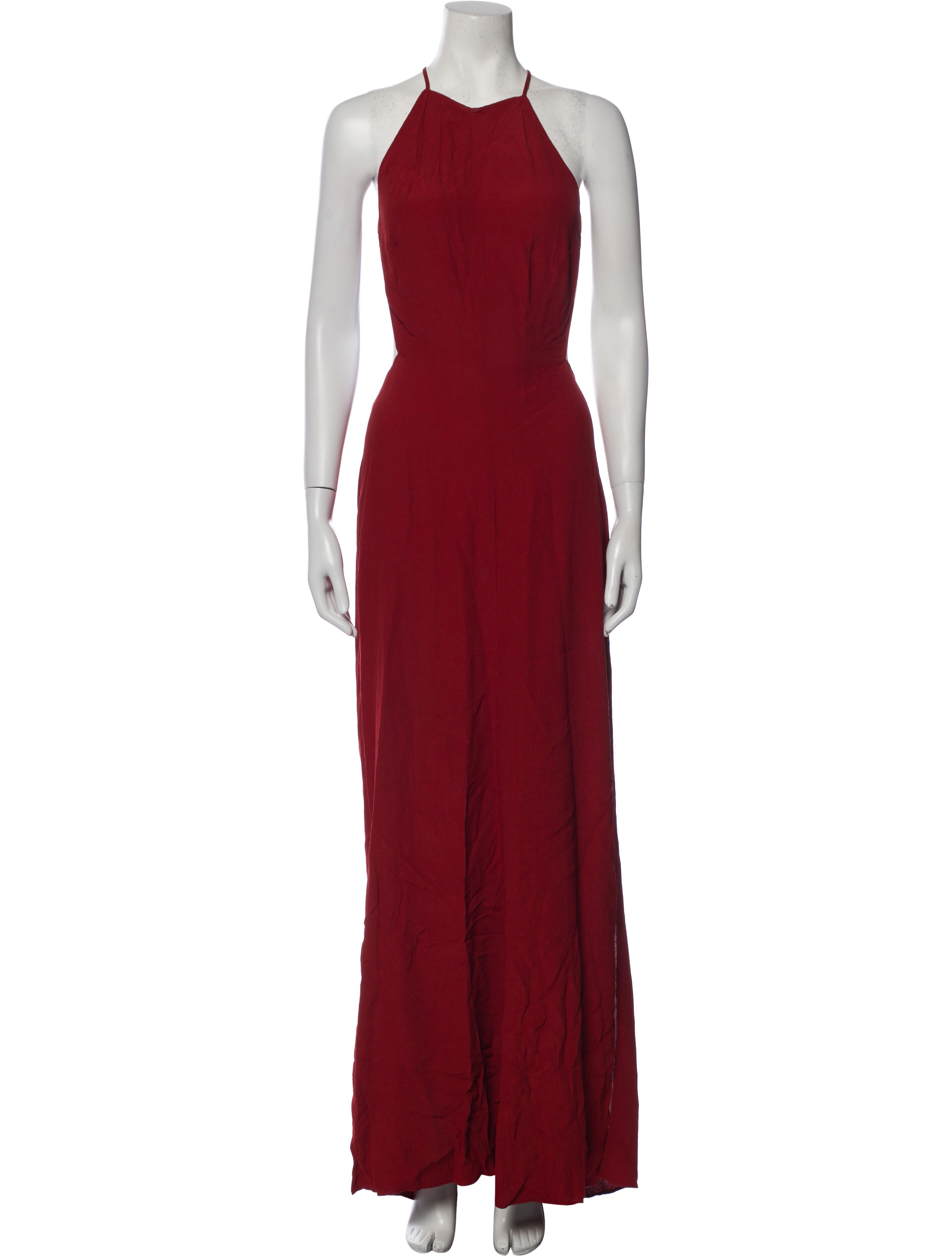 Reformation Halterneck Long Dress