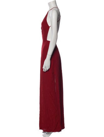 Reformation Halterneck Long Dress