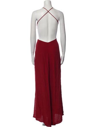 Reformation Halterneck Long Dress